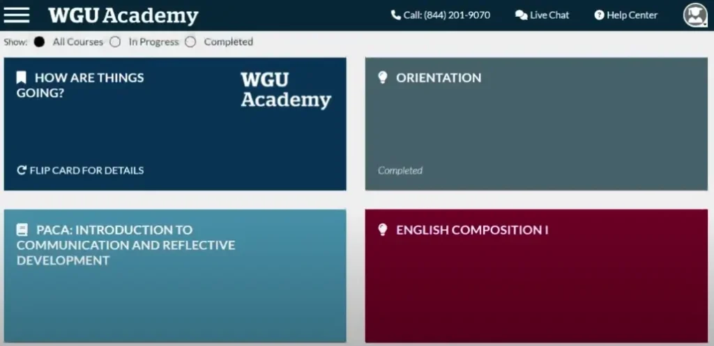 wgu academy features